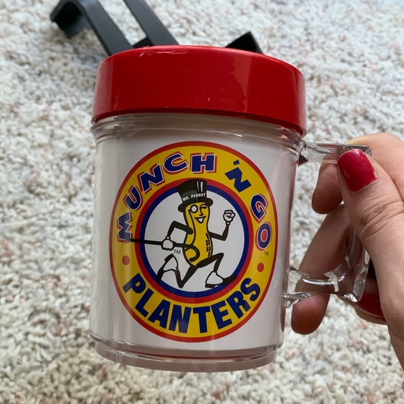 Planters Mr Peanut Munch and Go Travel Mug Set Vintage - Picture 2 of 5